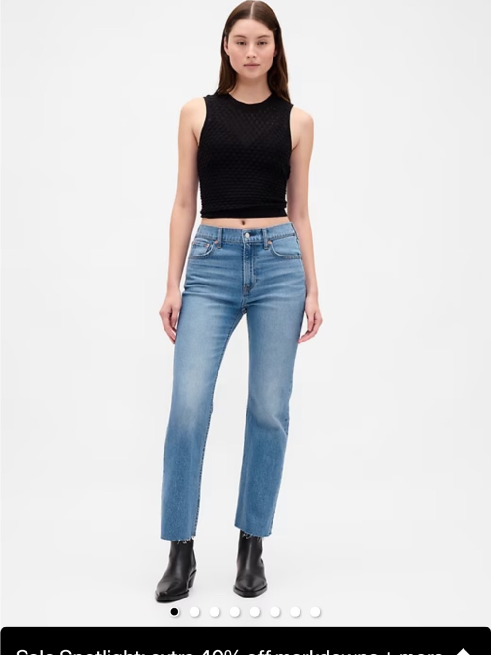GAP High Rise ’90s Slim Straight Crop Jeans